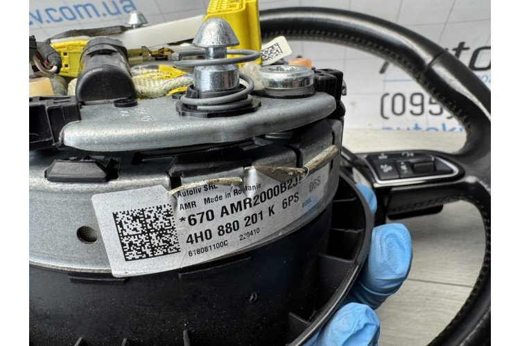Руль Sport кожаный с подогревом Audi A8 D4 S8 + подушка Airbag 4h0419091h,4h0880201k Руль Sport кожаный с подогревом Audi A8 D4 S8 + подушка Airbag 4h0419091h,4h0880201k