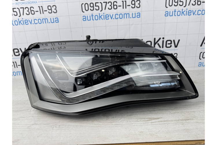 Фара передня права Full Led Audi A8 D4 2010-2014 дорест діодна Європа ідеал 4h0941004