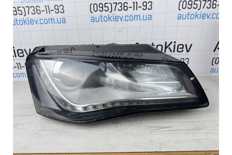 Фара передняя правая ксенон Audi A8 D4 дорест Европа мутное стело отломано верхнее крепление 4h0941004