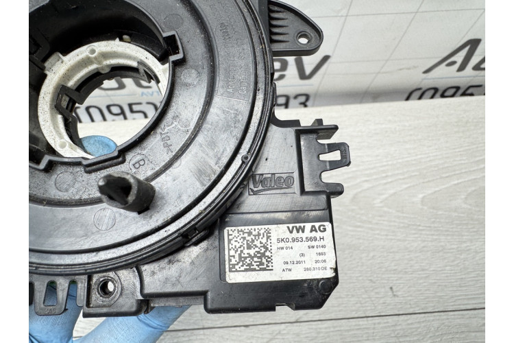 Кольцо контактное, шлейф руля Volkswagen Tiguan 2007-2011 5K0953569H Кольцо контактное, шлейф руля Volkswagen Tiguan 2007-2011 5K0953569H