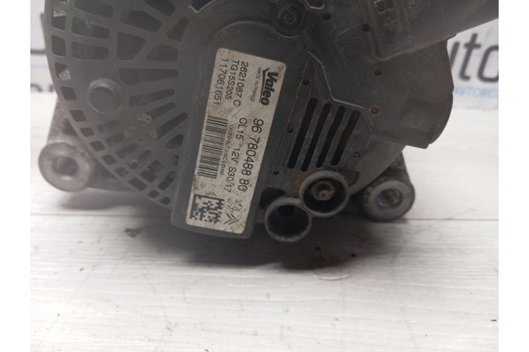 Генератор Peugeot 301 Citroen C-Elysee 2016-2024 1.6 дизель 9678048880