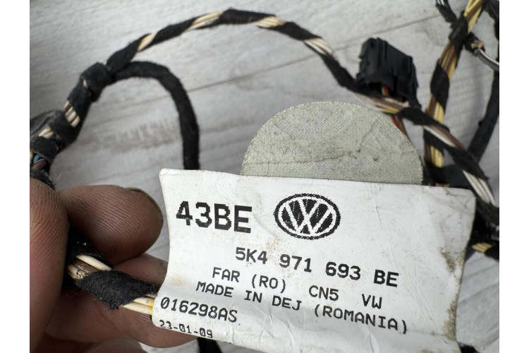Джгут проводки задньої двері Volkswagen Golf VI 2009-2013 5K4971693BE