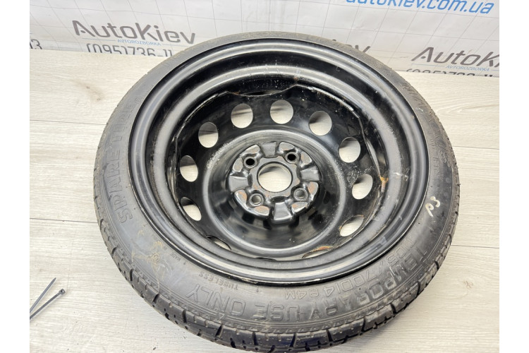 Запаска докатка Hyundai I10 I20 Accent Kia Picanto Rio R14 4*100 ET46 + Ремонтный набор домкрат 091490x800 52910078 Запаска докатка Hyundai I10 I20 Accent Kia Picanto Rio R14 4*100 ET46 + Ремонтный набор домкрат 091490x800 52910078