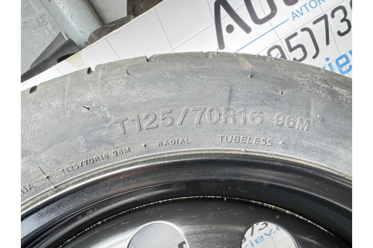 Докатка запаска пінопласт домкрат ремкомплект t125/ 70r16 VW Golf VI Leon 2 A3 8P Scirocco 1k0601027al,1K0012115F
