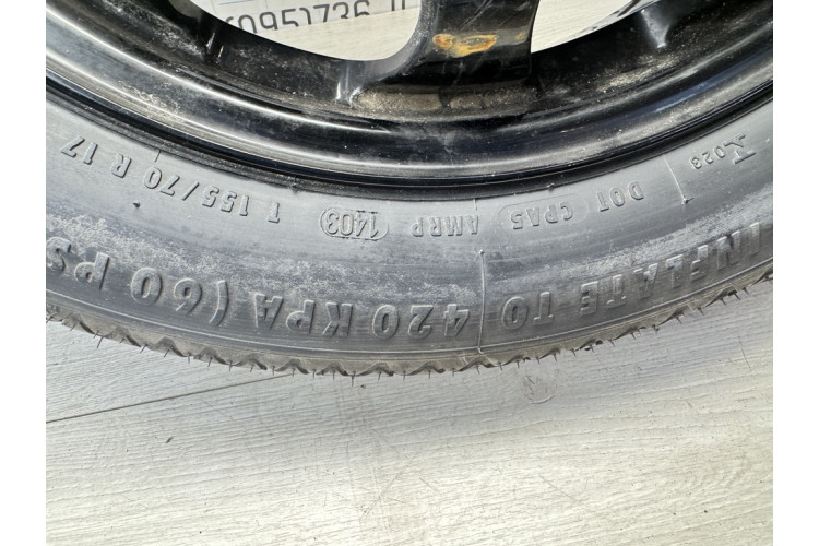 Колесо запасное запаска докатка Continental Mercedes W211 2002-2009 155/70 R17, 4Jx17H2, ET34 A2114012502