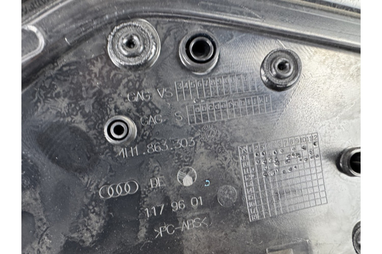 Облицювання накладка карта ліва центральної консолі AUDI A8 D4 2010-2018 коричнева 4h1863303