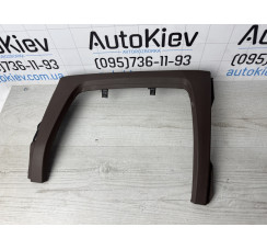 Накладка центральної консолі Чорна/коричнева Audi A8 D4 2010-2018