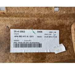 Полка алькантара коричневая Audi A8 D4 2010-2017