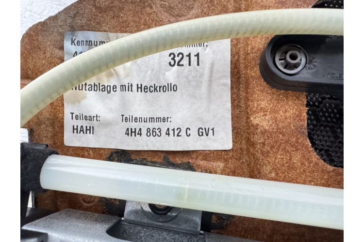 Полка задняя шторка ALCANTARA - AUDI A8 D4 4H 2010-2017 4H4863412C