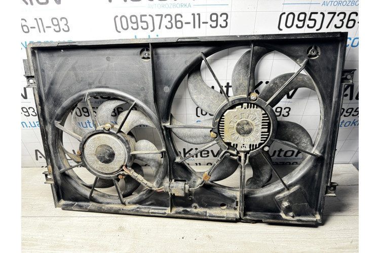 Вентилятор радіатора дифузор в зборі VW Touran 1.9tdi 2003-2010 1K0121207T Вентилятор радіатора дифузор в зборі VW Touran 1.9tdi 2003-2010 1K0121207T