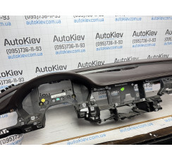 Торпедо передня панель з AIRBAG Audi A8 S8 D4 w12 чорна шкіра рядок