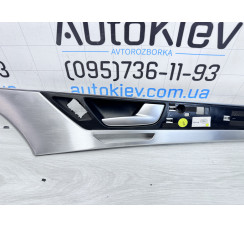 Декоративна внутрішня накладка правих передніх дверей (Алюміній. У зборі) Audi A8 [4H] 2010-2017