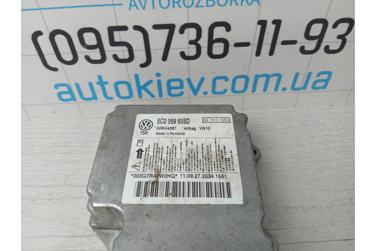 Блок управления airbag подушек VW Golf VI 2009-2013 5C0959655D Блок управления airbag подушек VW Golf VI 2009-2013 5C0959655D