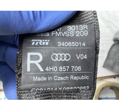  Ремень передний правый AUDI A8 D4  2010-2017