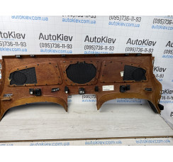 Обшивка задней полки черная/коричневая  для Audi A8 (D4) 2009-2017