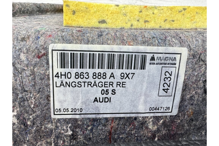 Обшивка карта багажника права Audi A8 D4 2010-2017 4h0863888a