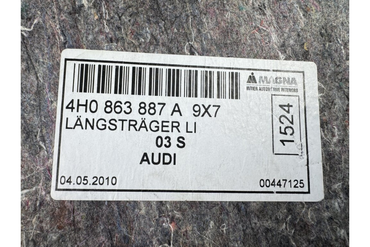 Обшивка картка багажника ліва Audi A8 D4 2010-2017 4h0863887a