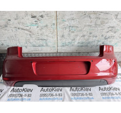 Бампер задній Червоний HB VW Golf VI 2009-2013 
