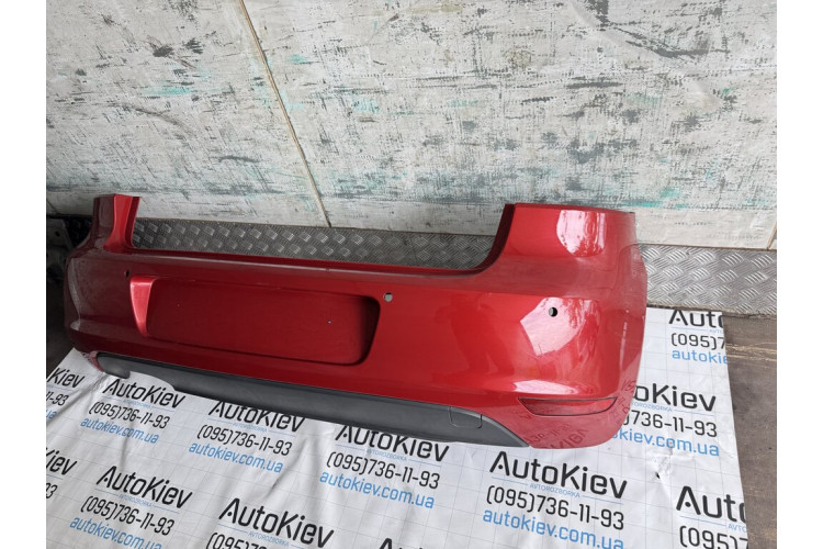 Бампер задний Красный HB VW Golf VI 2009-2013 5K6807421