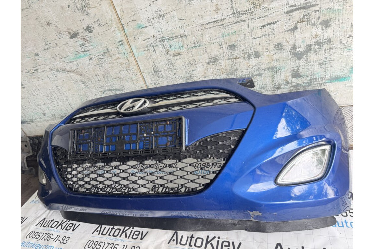 Бампер передній у зборі Hyundai I10 рестайлінг 2010 - 2013 865110x210