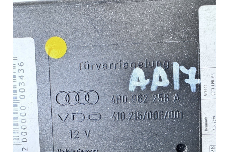 Блок управления центральным замком Audi A6 [C5] 1997-2004 4B0962258A