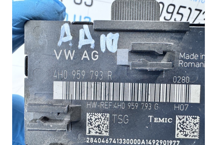 Блок комфорта двери передней левой Audi A8 [4H] 2010-2017 4H0959793R