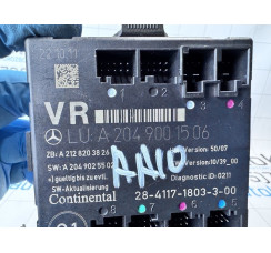 Блок комфорту передніх правих дверей Mercedes Benz W204 2007-2015