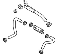 Шланг вакуумного підсилювача гальма Hyundai Tucson 2015>