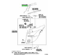 Заглушка дверей декоративна Lexus IS 250/350 2013-2020